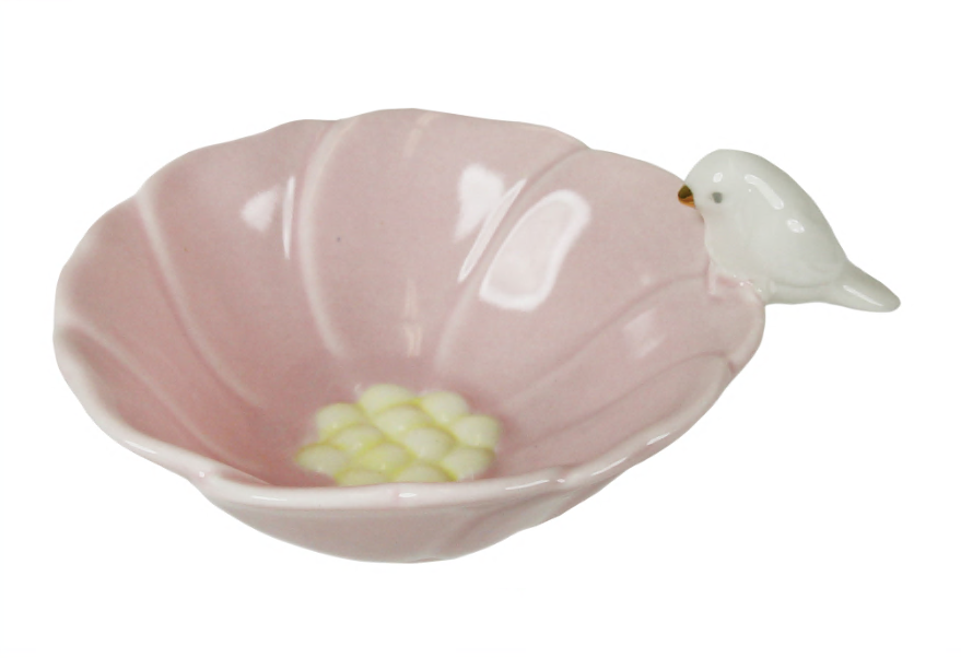 capelli-new-york-bird-flower-schmuckschale-keramik-5-inch image 1
