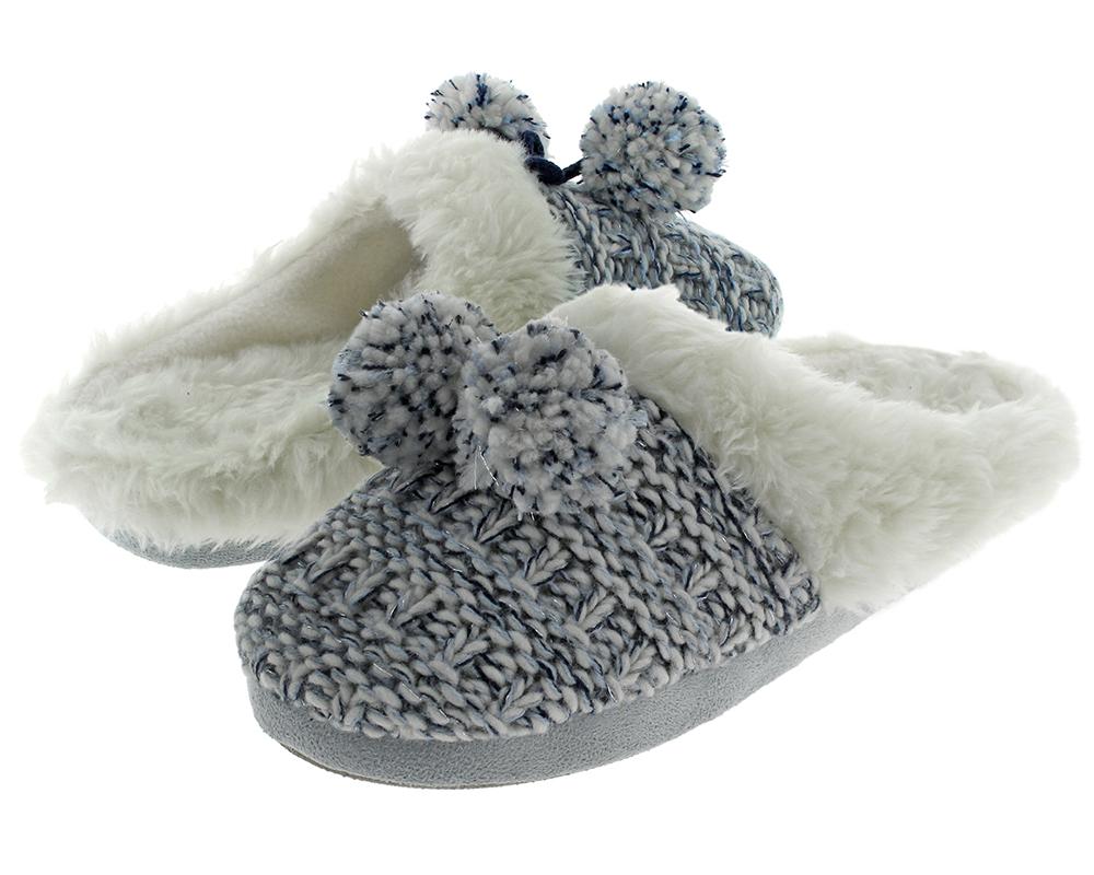 capelli-new-york-ladies-slippers-knit-hausschuhe-scuff-m-7-8 image 2