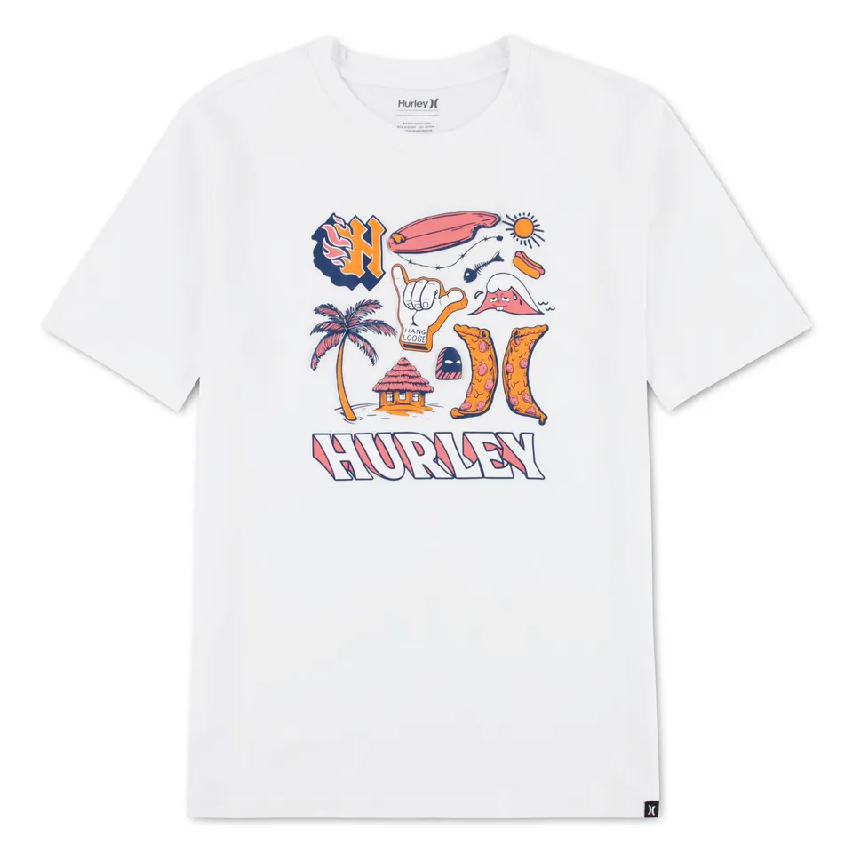 hurley-jungen-grafik-t-shirt-kurzarm-jersey-print image 1