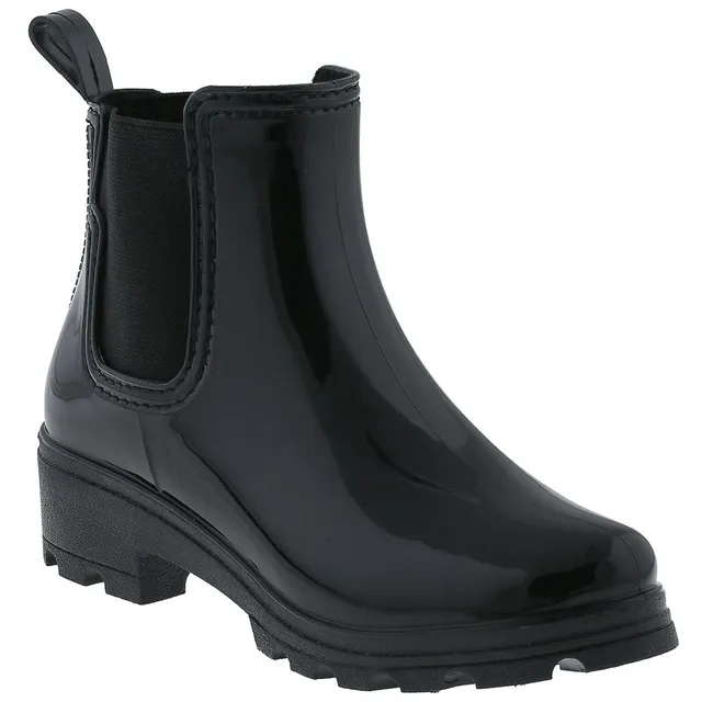capelli-new-york-jodhpur-gummistiefel-damen-gl-nzend-schwarz image 1