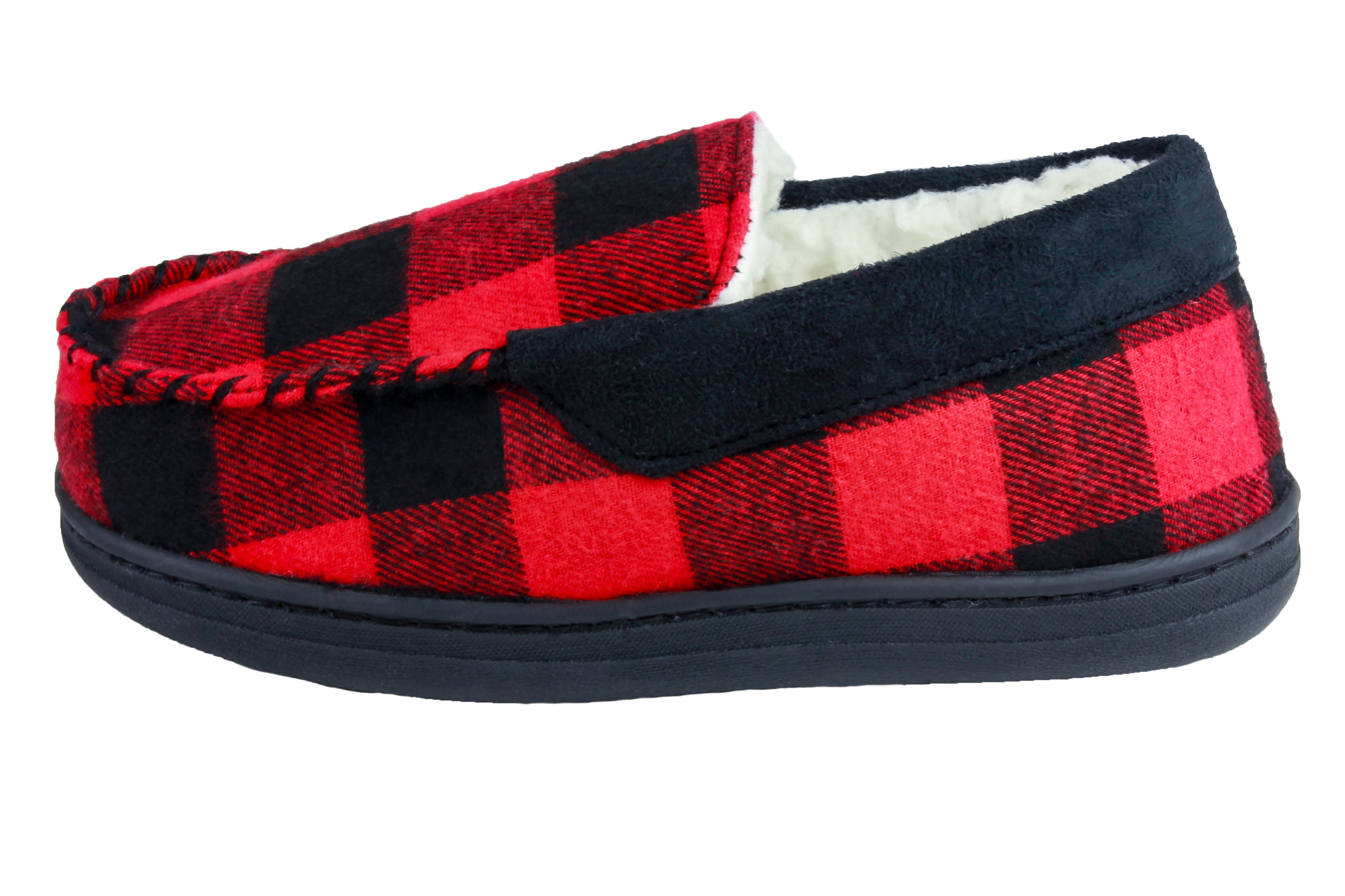 capelli-new-york-boys-slippers-mokassin-hausschuhe-buffalo-karo-m image 3