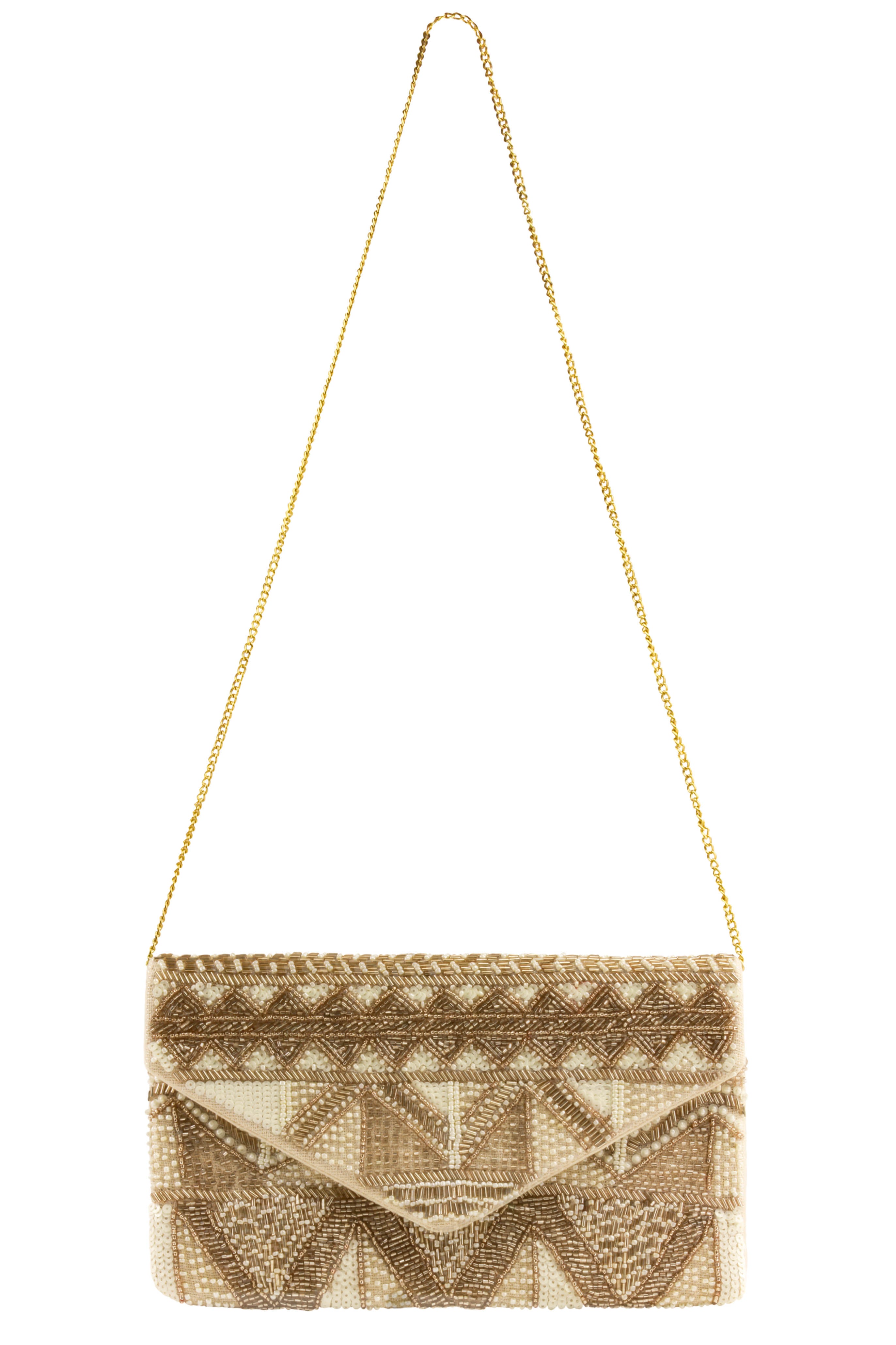 capelli-new-york-clutch-abendtasche-perlen-mit-kette image 2