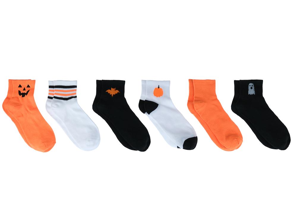 capelli-new-york-ladies-socks-halloween-quarter-socken-6er image 1