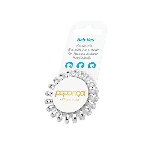 papanga-elegance-small-spiral-haargummi-4er-golden-silver image 6