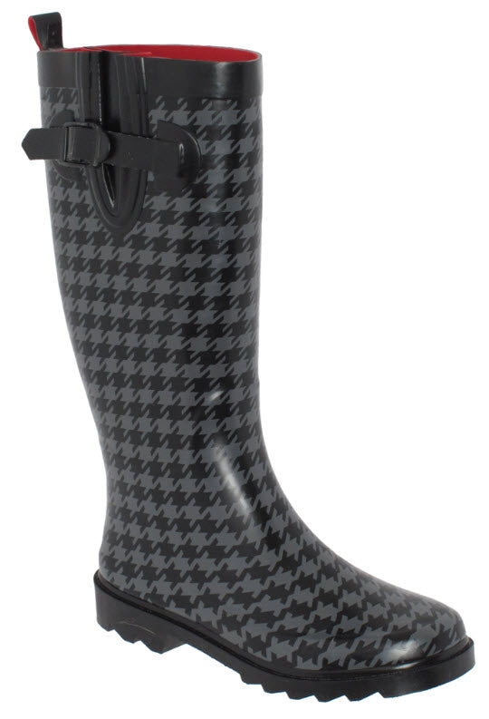 capelli-new-york-houndstooth-tall-gummistiefel-damen-hahnentritt image 1