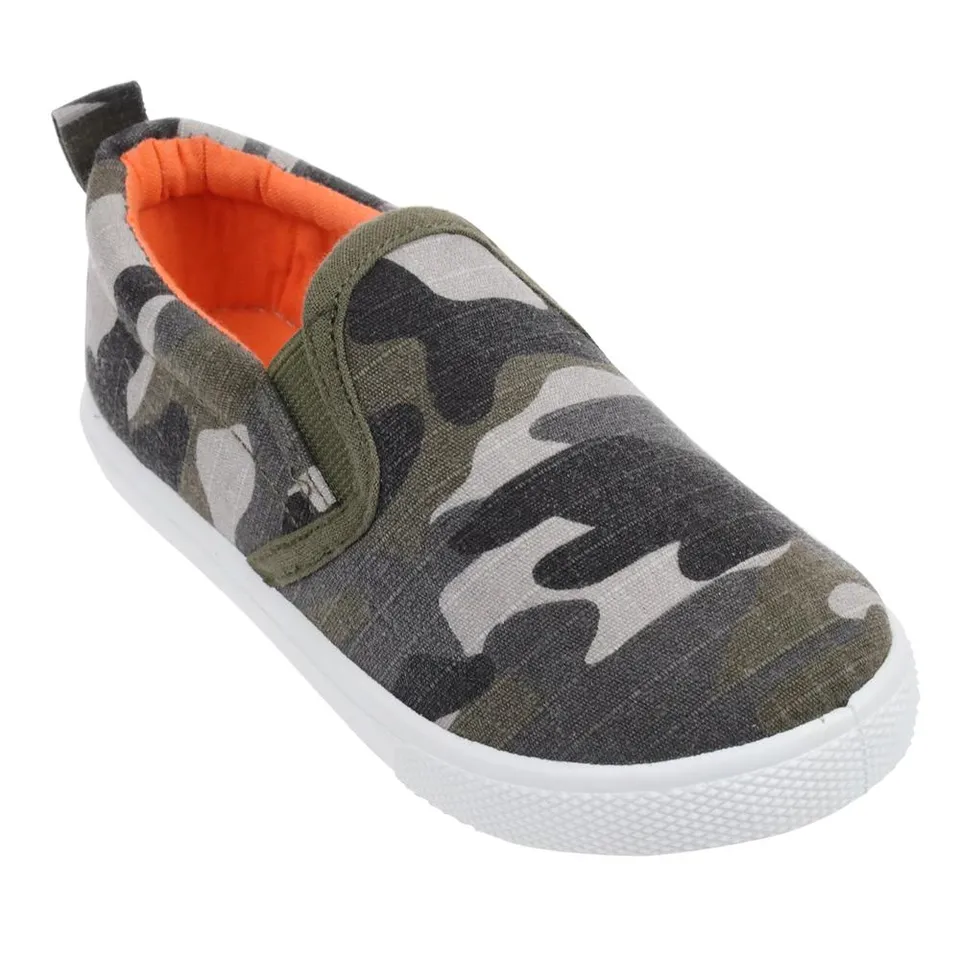 capelli-new-york-toddler-sneakers-camo-slip-on-jungen-canvas-grau image 1