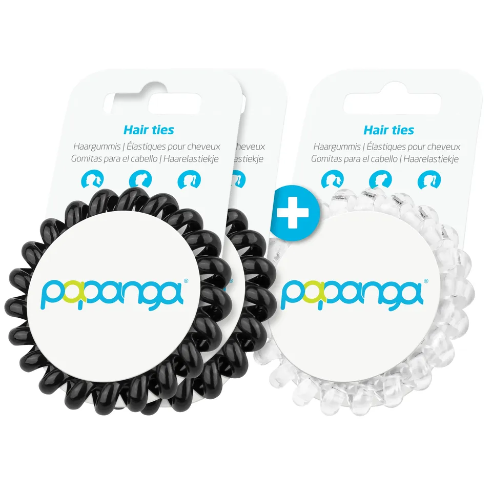 papanga-classic-edition-big-spiral-haargummi-3er-schwarz-transparent image 1