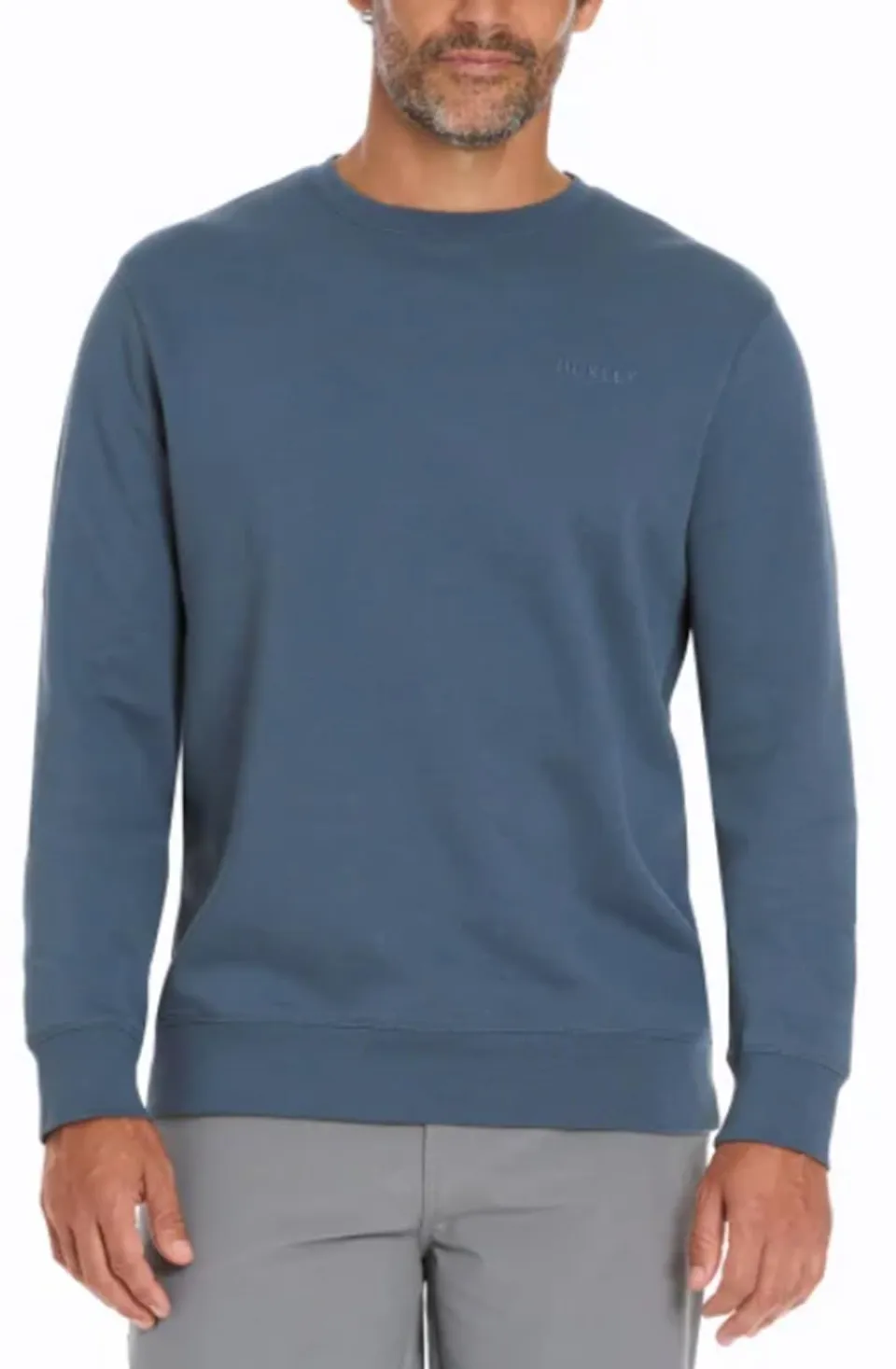 hurley-herren-sweatshirt-rundhals-langarm-gr-m-grau image 1