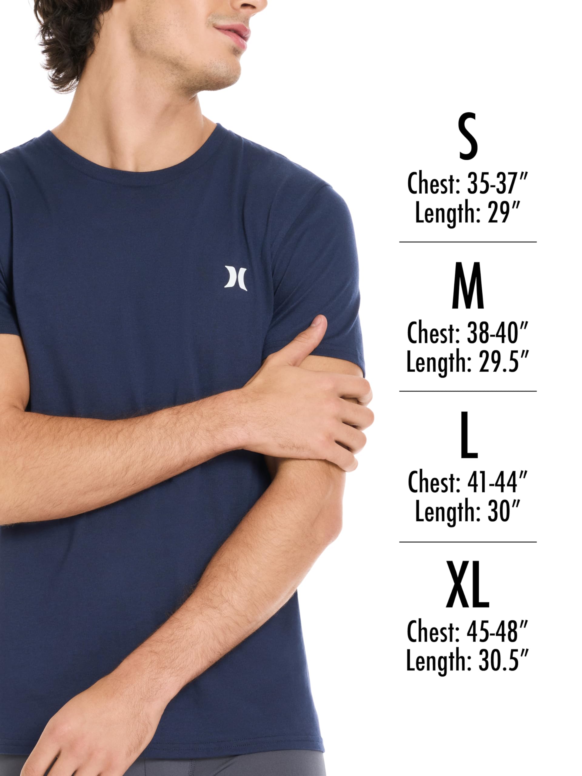hurley-cotton-crewneck-t-shirt-herren-m-3er-baumwolle image 7