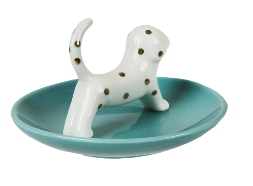 capelli-new-york-trinket-trays-dackel-schmuckschale-keramik-gefleckt image 5