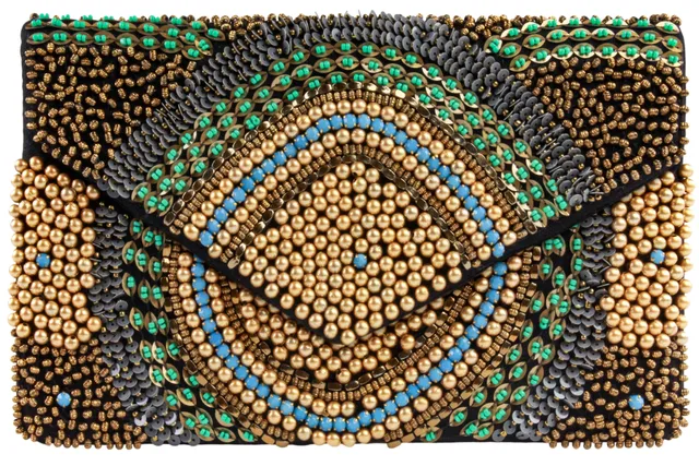 capelli-new-york-beaded-clutch-damen-perlen-schwarz image 1