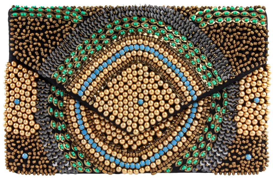 capelli-new-york-beaded-clutch-damen-perlen-schwarz image 1