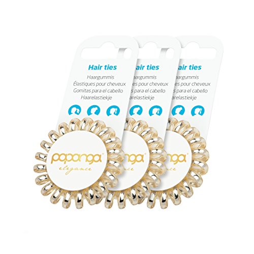 papanga-elegance-small-spiral-haargummi-4er-golden-silver image 5