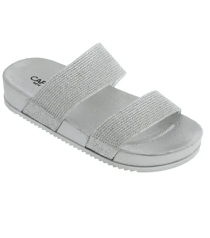 capelli-new-york-girls-flip-flops-silver-glitter-sandale-silber image 1