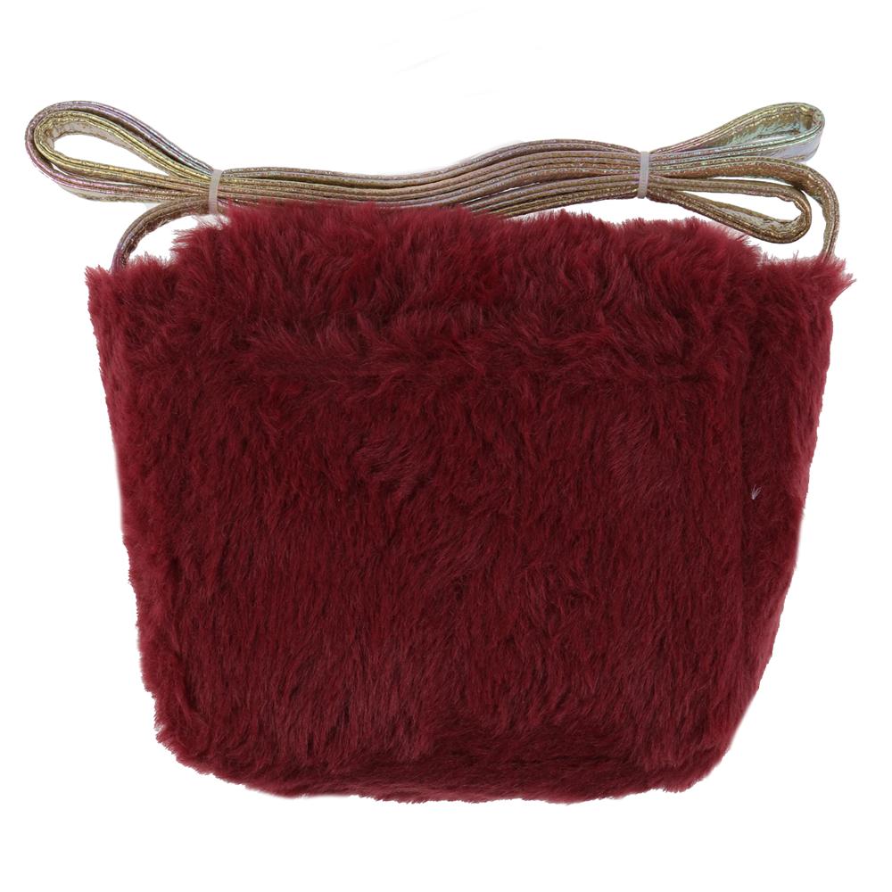 capelli-new-york-girls-bags-mini-umh-ngetasche-m-dchen-kunstfell-mit-herz image 2
