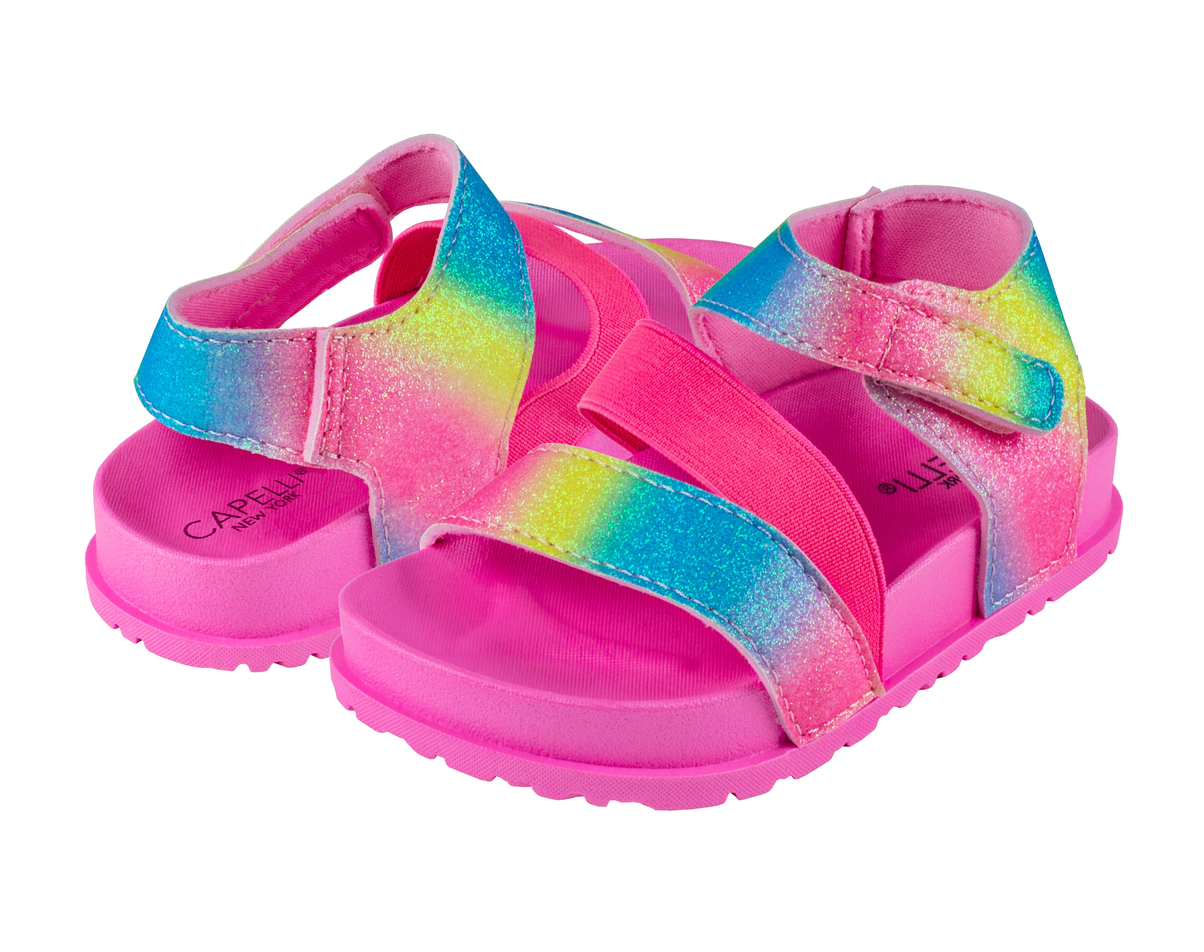 capelli-new-york-toddler-slippers-glitzer-sandalen-mit-klett image 3