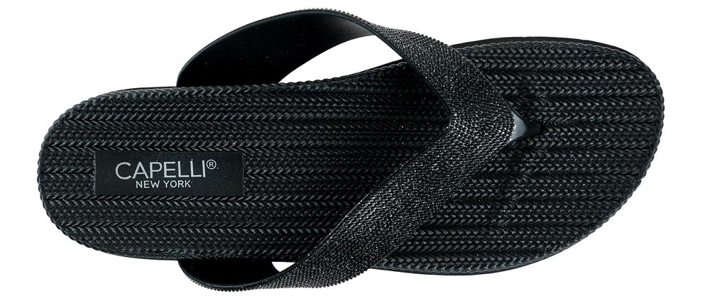 capelli-new-york-ladies-flip-flops-zehentrenner-schwarz-gr-7 image 4