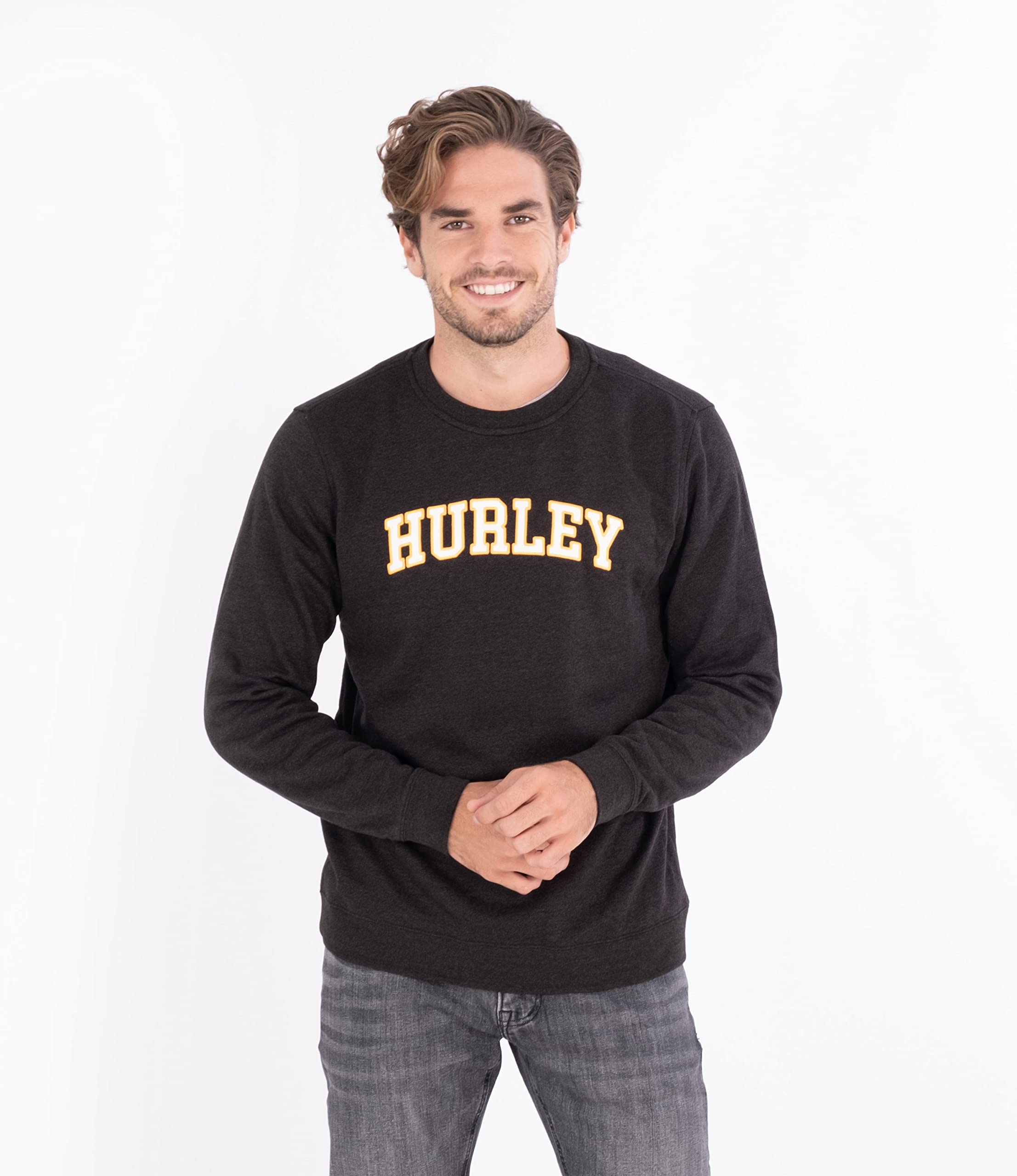 hurley-capetown-varsity-crew-sweatshirt-l-schwarz image 2