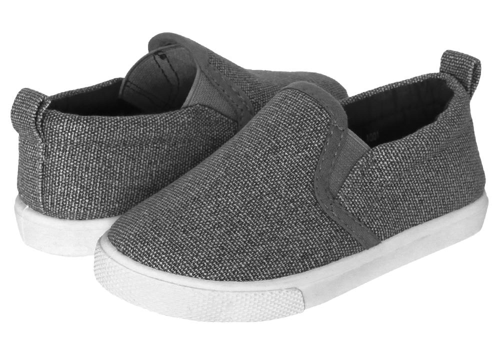 capelli-new-york-toddler-boys-slip-on-sneaker-grau-canvas image 2