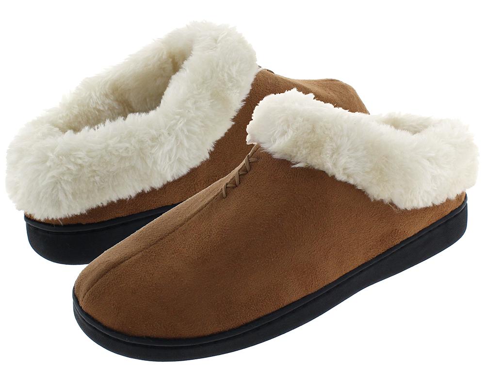 capelli-new-york-ladies-clogs-kunstfell-pantoffeln-chestnut image 2