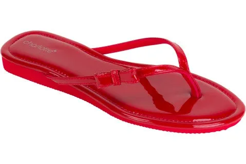 capelli-charlotte-flip-flops-damen-lack-schleife-keil image 1