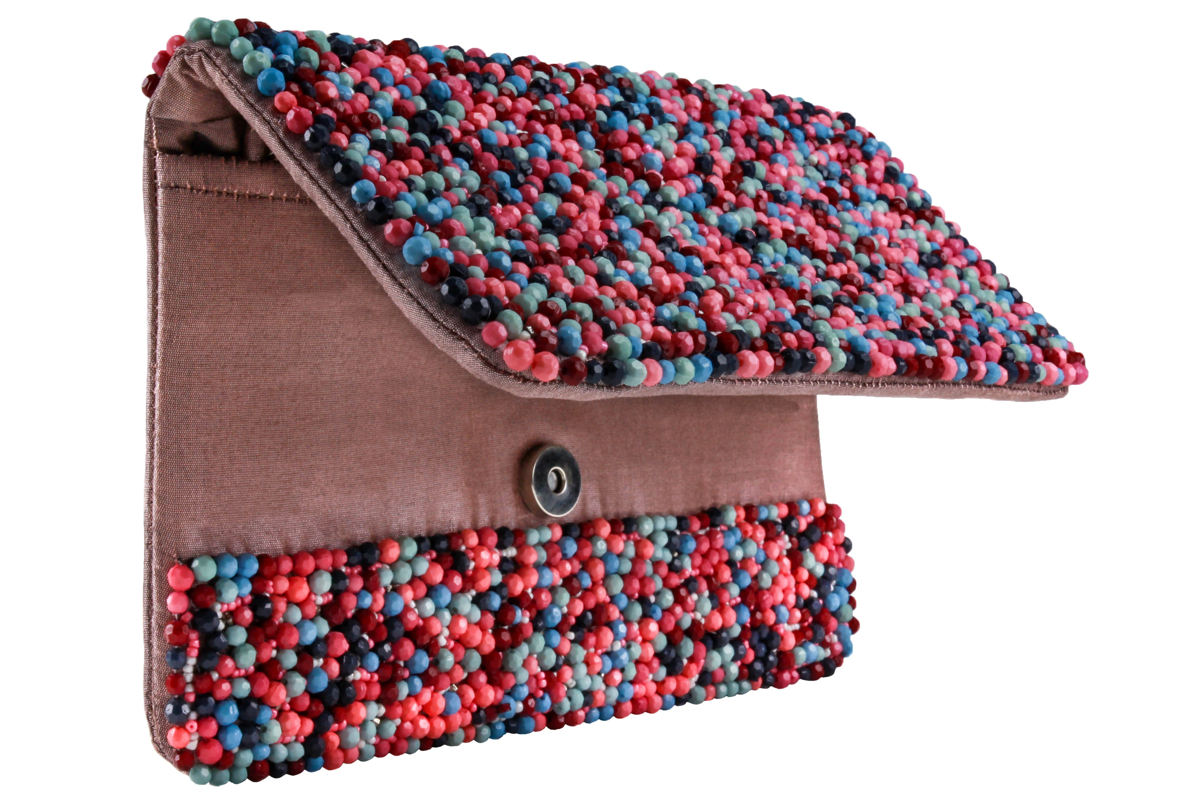 capelli-new-york-damen-clutch-perlen-mit-kette image 4