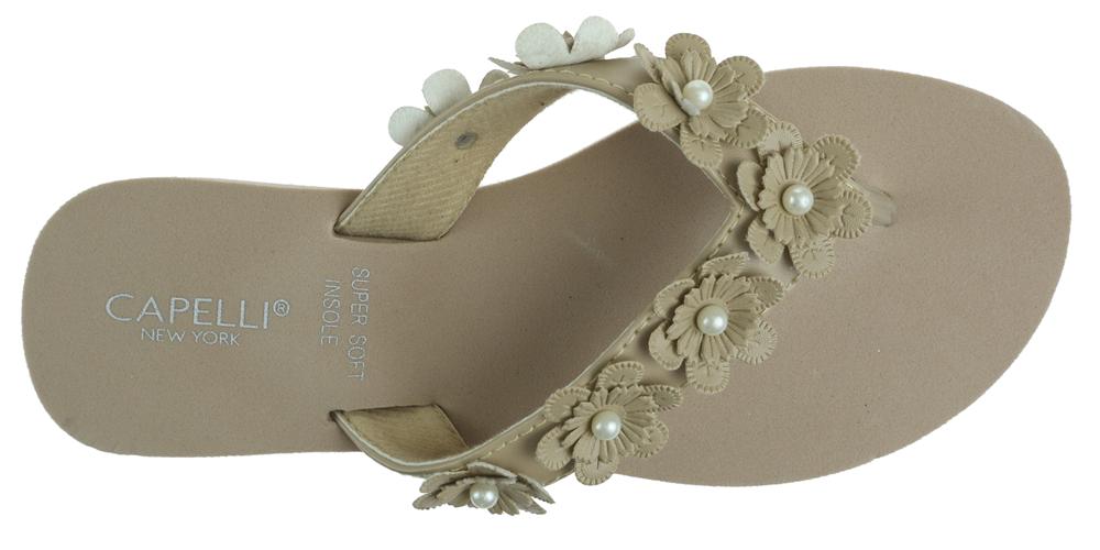 capelli-new-york-taupe-floral-keil-zehentrenner-damen image 4