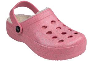 capelli-new-york-girls-clogs-glitzer-clog-1-2-mit-fell-gef-ttert image 1