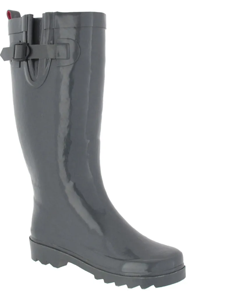 capelli-new-york-damen-gummistiefel-grau-hoch-gummi image 1