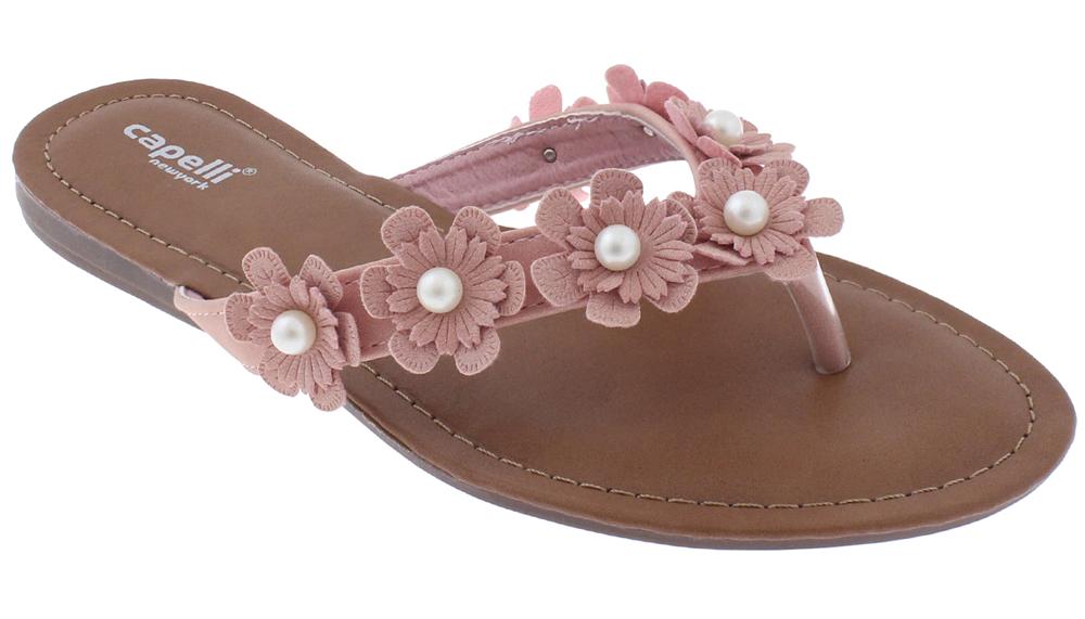 capelli-new-york-blush-flowers-pearl-zehentrenner-flip-flop image 1