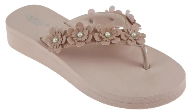 capelli-new-york-damen-flip-flops-rosa-keil-floral image 1