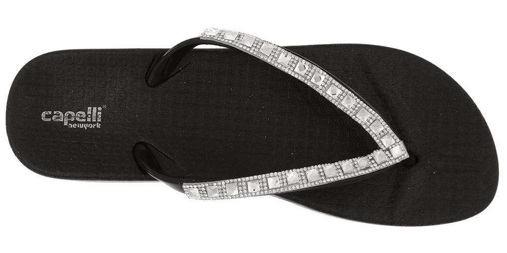 capelli-new-york-gem-rhinestone-flip-flops-damen-strass-gr-6-11 image 4