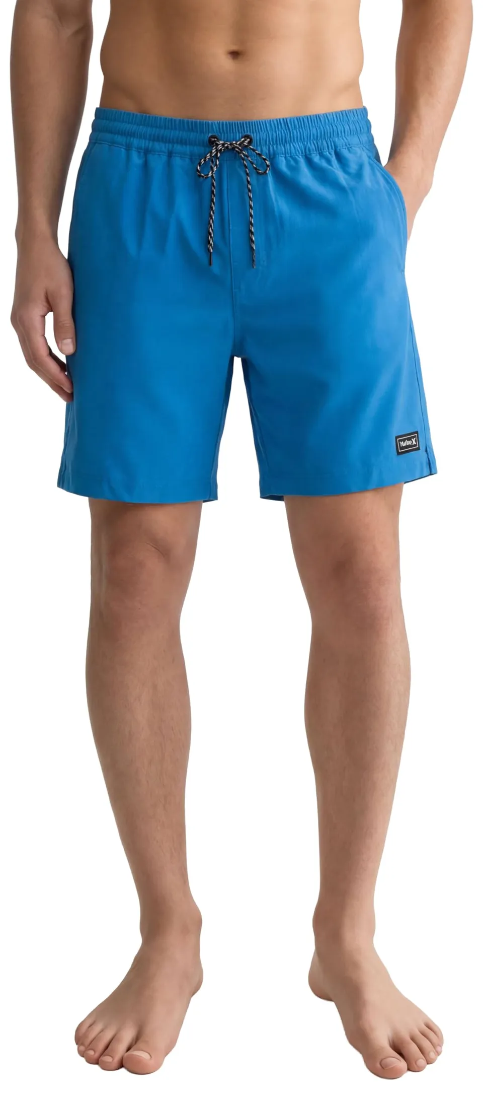 hurley-solid-volley-boardshorts-badeshorts-blue-brown-schnelltrocknend image 1
