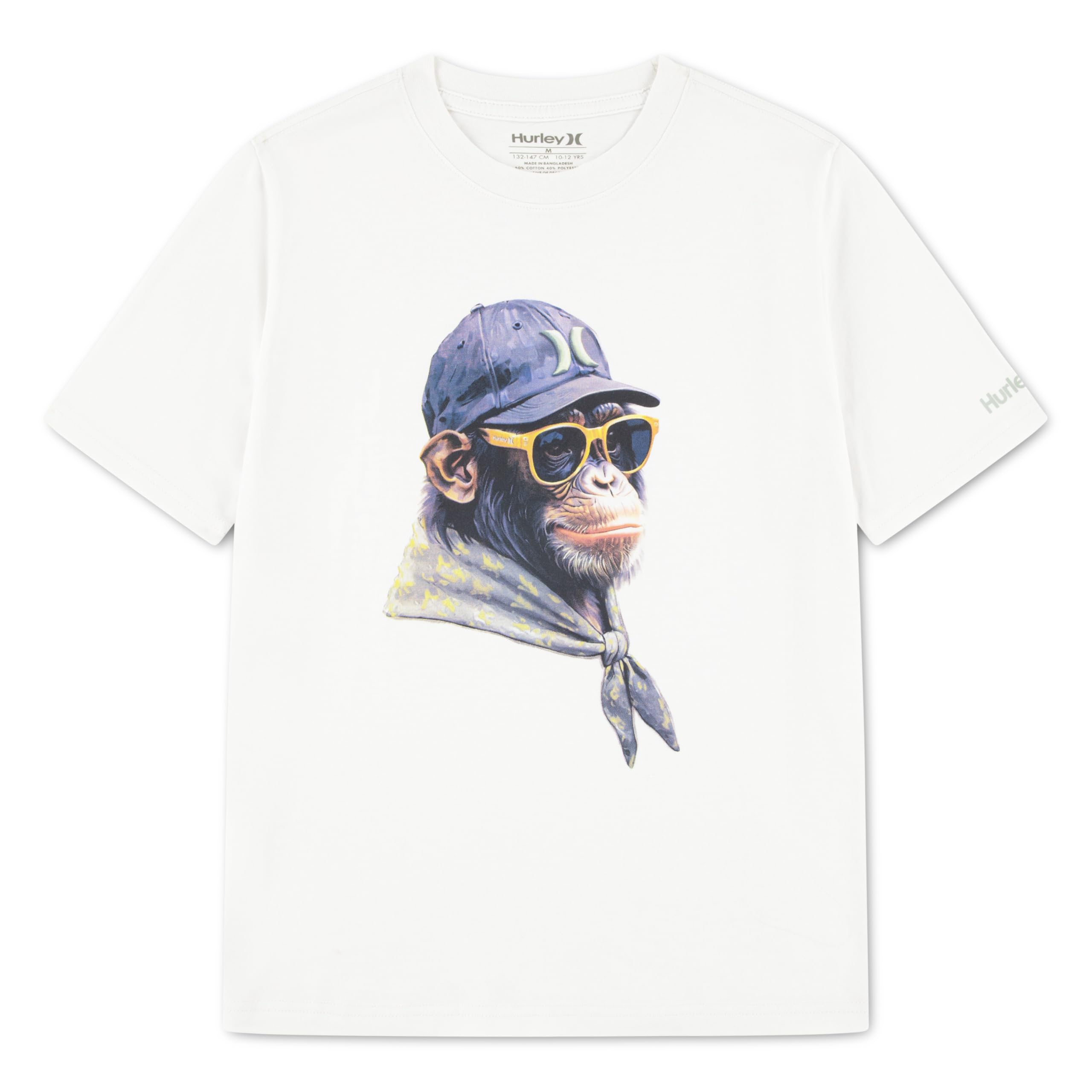 hurley-89072-grafik-t-shirt-kinder-8-10-jahre-kurzarm image 1