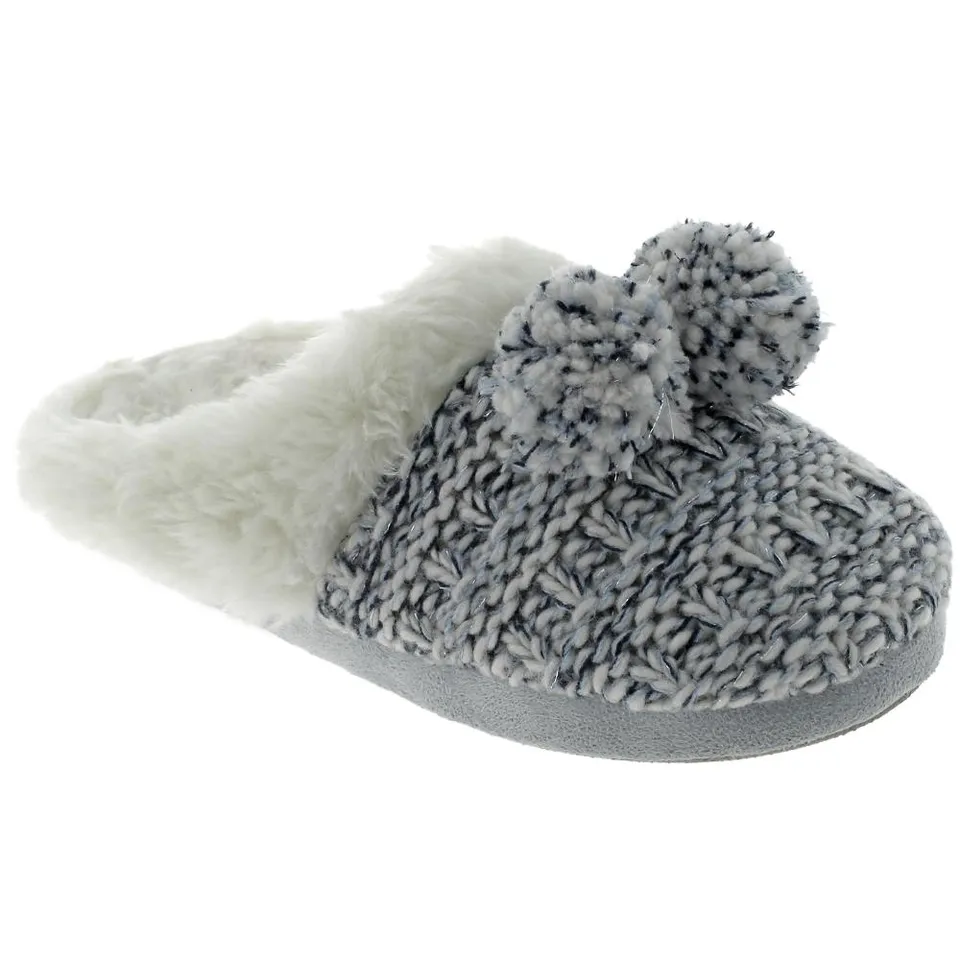 capelli-new-york-ladies-slippers-knit-hausschuhe-scuff-m-7-8 image 1