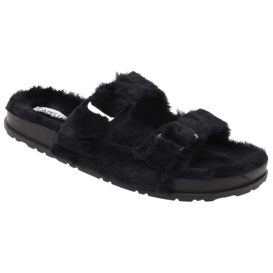 capelli-new-york-double-strap-slide-fell-pantoletten-gr-6 image 1