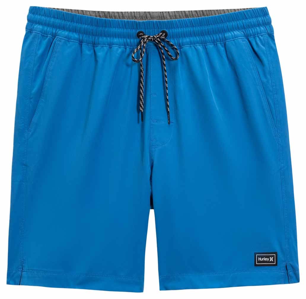 hurley-solid-volley-boardshorts-badeshorts-blue-brown-schnelltrocknend image 3