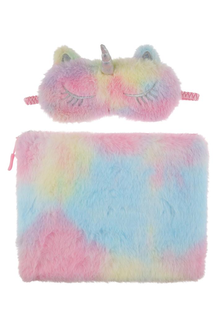 capelli-new-york-tie-dye-fur-pouch-m-dchentasche-einhorn-set image 2