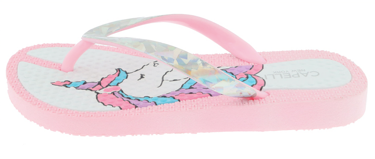 capelli-new-york-girls-flip-flops-zehentrenner-einhorn-glitzer image 3