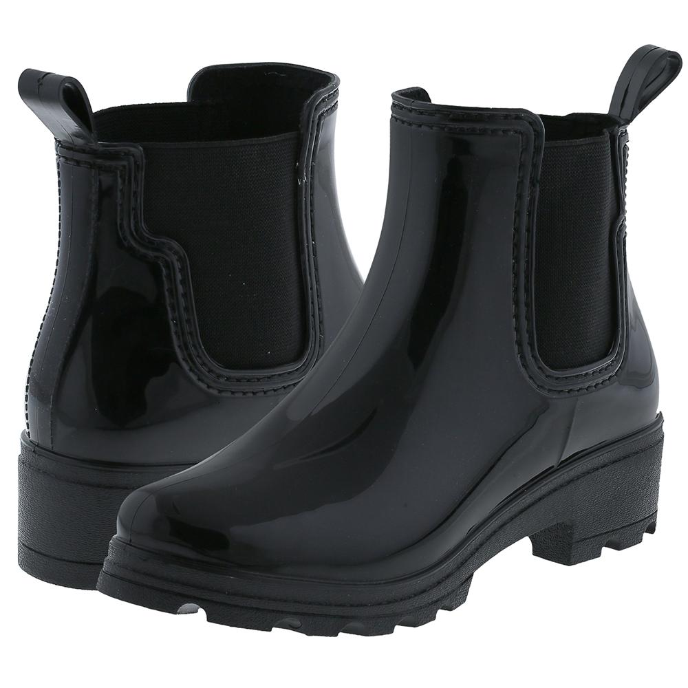 capelli-new-york-jodhpur-gummistiefel-damen-gl-nzend-schwarz image 2
