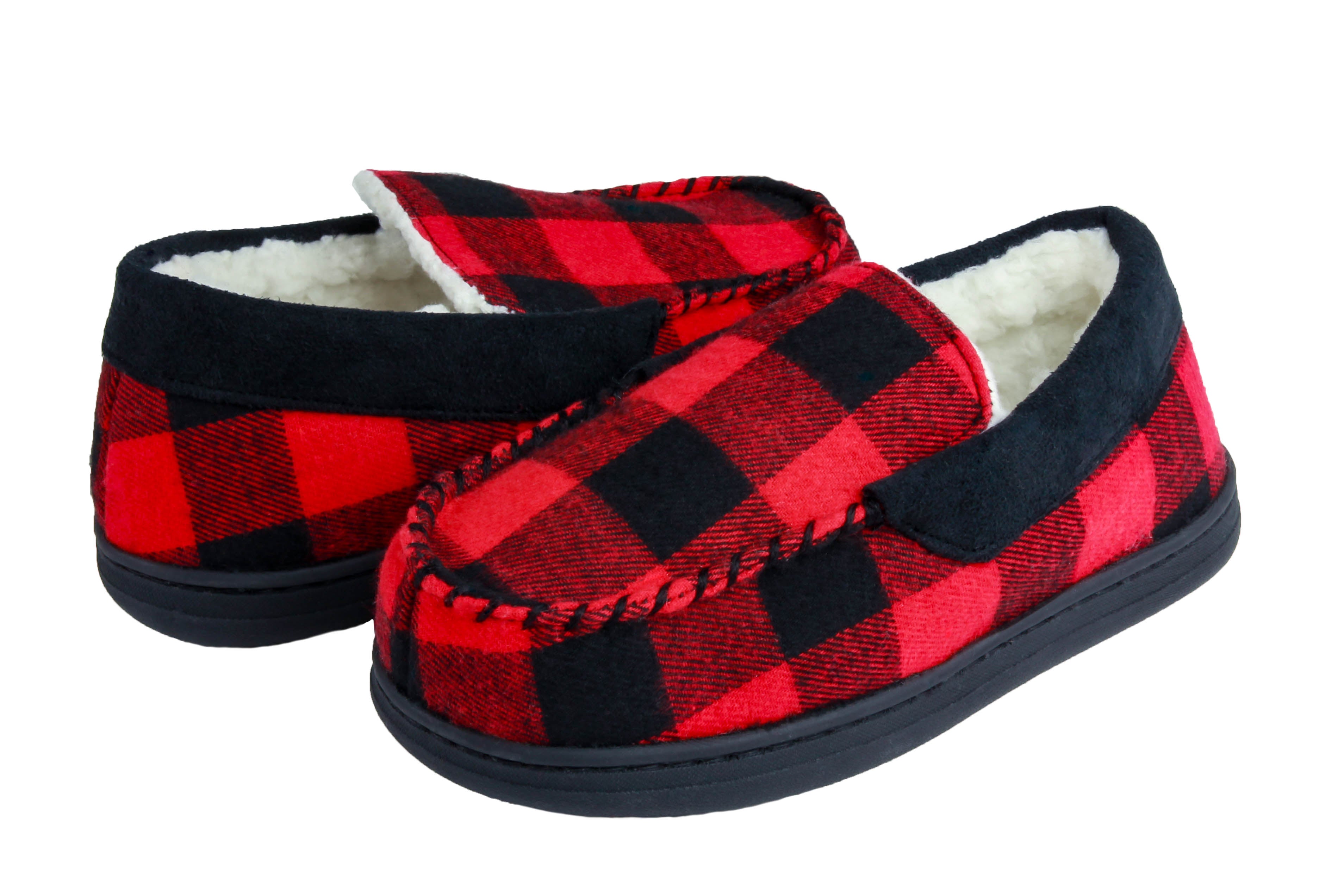 capelli-new-york-boys-slippers-mokassin-hausschuhe-buffalo-karo-m image 2