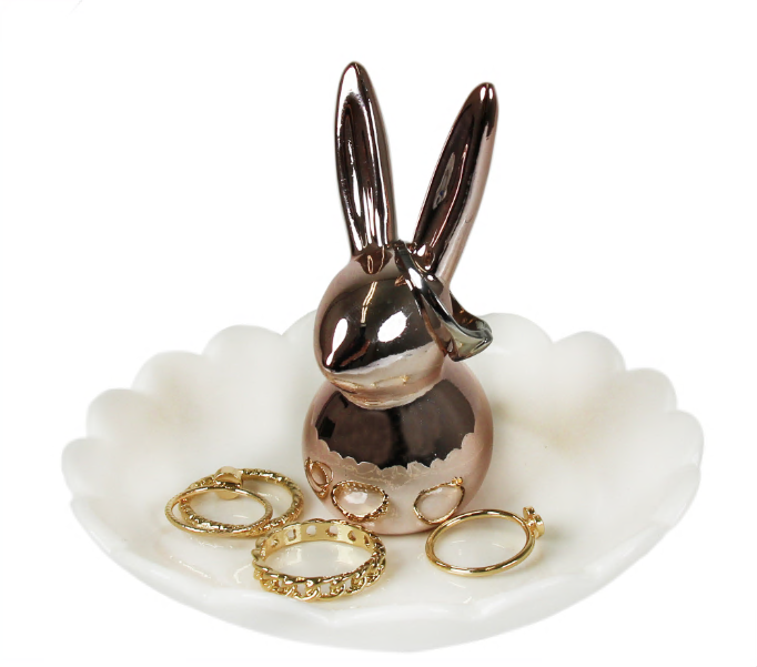 capelli-new-york-trinket-tray-schmuckschale-hase-keramik image 2