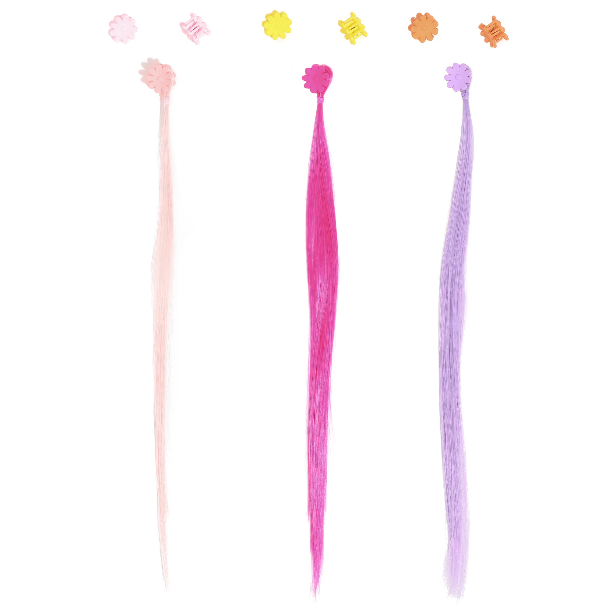 capelli-new-york-girls-12pc-flower-clips-haarschmuck-multi image 2