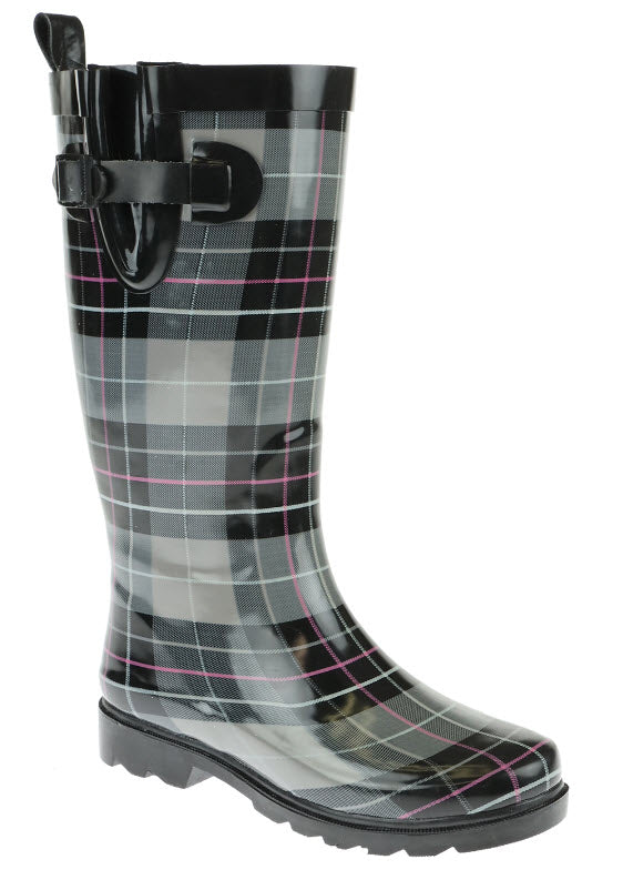 capelli-new-york-ladies-rain-boots-gummistiefel-kariert-hoch image 1