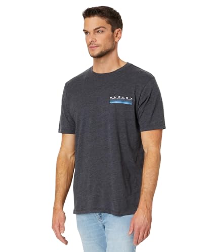 hurley-everyday-throwback-t-shirt-herren-schwarz-jersey image 8