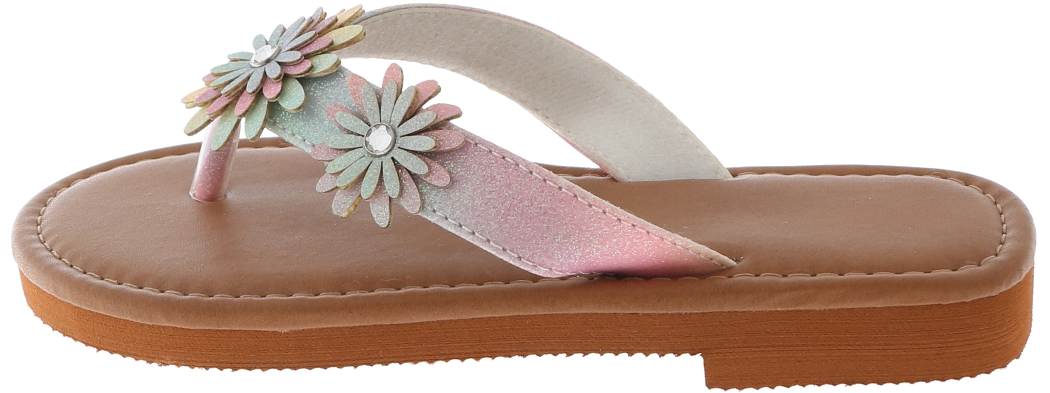 capelli-new-york-girls-flip-flops-ombre-glitzer-flip-flops-mit-blumen image 3