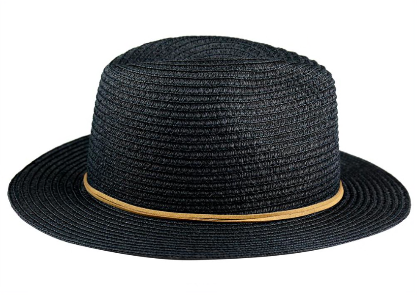 capelli-new-york-ladies-hats-fedora-papiergeflecht-schwarz image 2