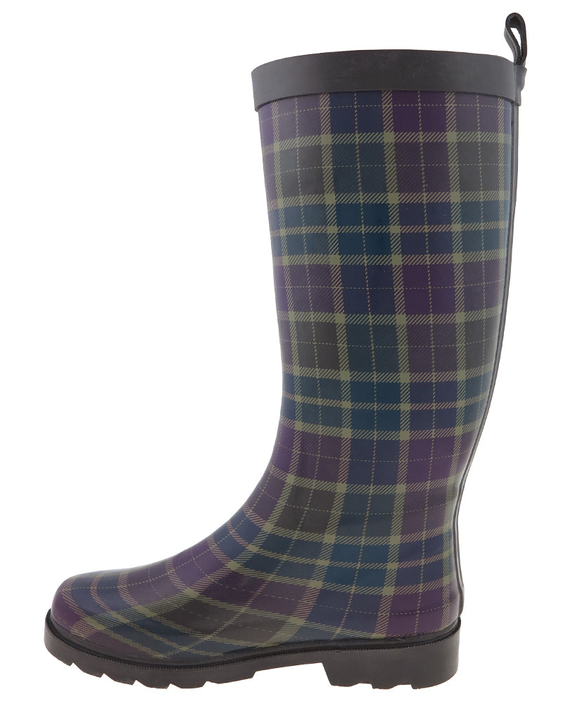 capelli-new-york-ladies-rain-boots-karo-gummistiefel-hoch image 3