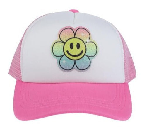 capelli-new-york-flower-smiley-trucker-cap-rosa-m-dchen image 1