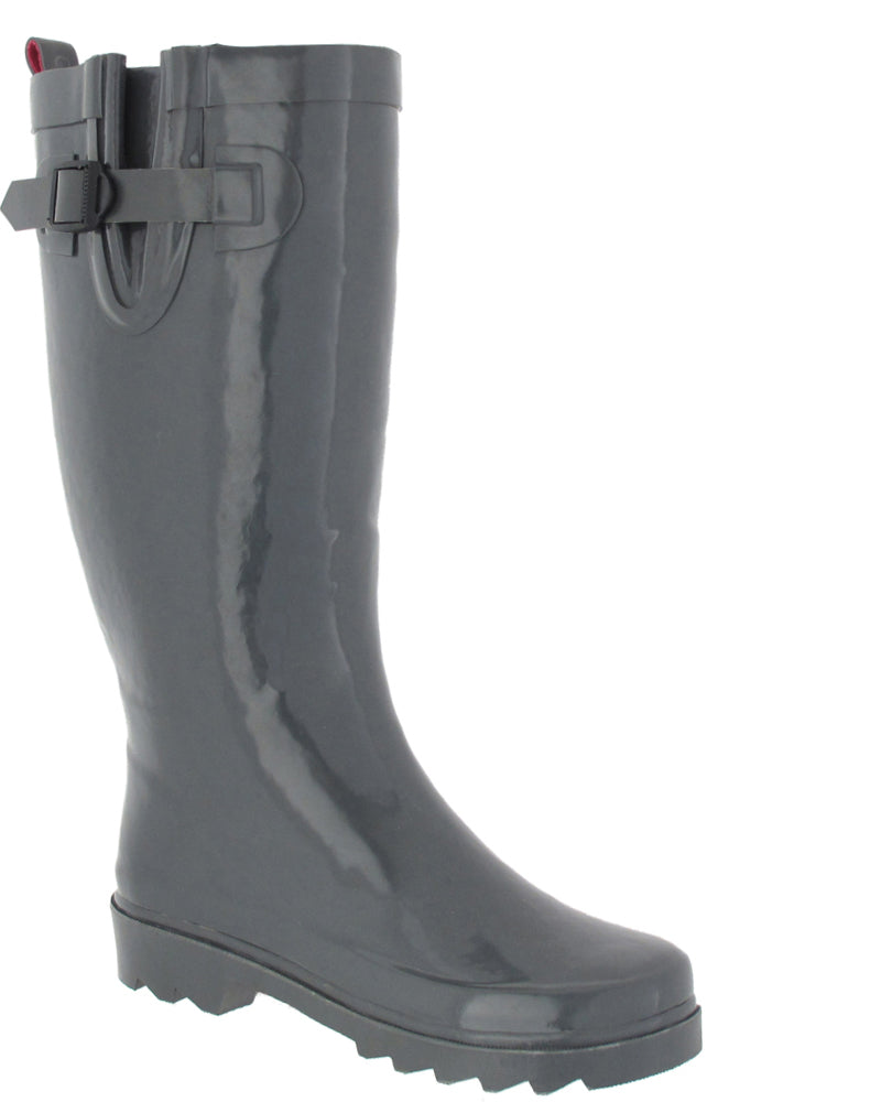 capelli-new-york-damen-gummistiefel-grau-hoch-gummi image 1